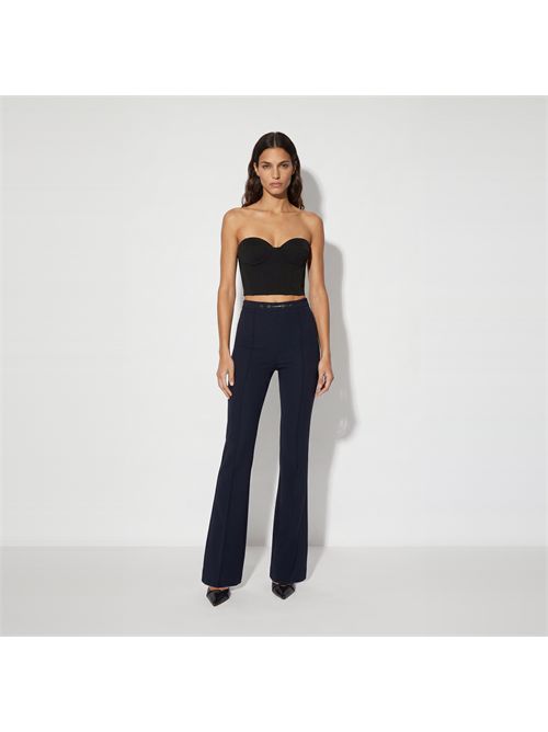 Pantaloni in doppio crêpe stretch